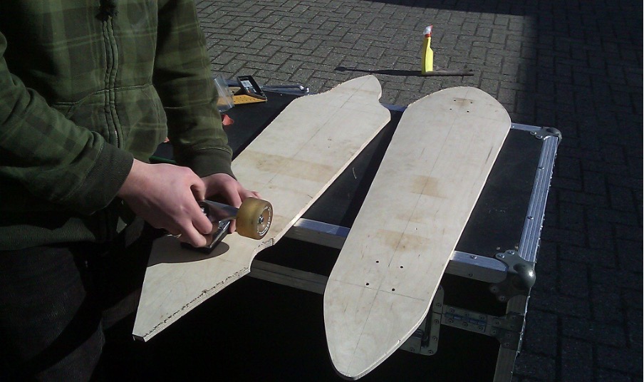Making longboard