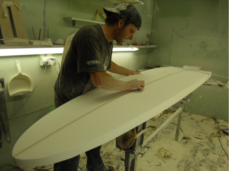 Longboard shaping